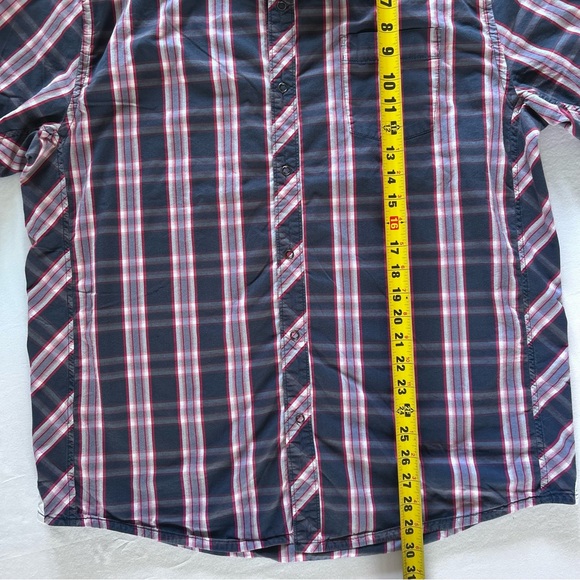 Travis Mathew Shirt Mens XL Plaid Short Sleeve Golf Casual Performance - Picture 6 of 10